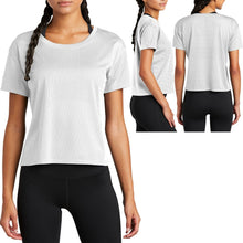 Load image into Gallery viewer, Ladies Tri Blend Crop T-Shirt Moisture Wicking S-XL 2XL, 3XL, 4XL Womens Gym