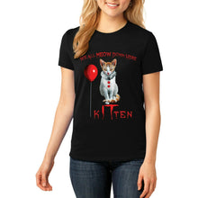 Load image into Gallery viewer, Ladies We All MEOW Down Here Kitten T-Shirt Cat Clown Halloween S-XL 2XL 3XL 4XL