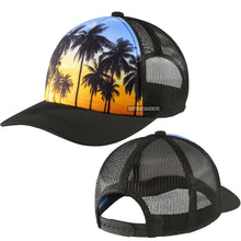 Load image into Gallery viewer, Photo Realistic Snap Back Trucker Cap Baseball Hat Nature Scenes Mesh Back NEW