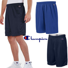 Load image into Gallery viewer, Champion Mens Athletic Poly Mesh Gym Workout 9&quot; InseamNavy Size Large NEW!