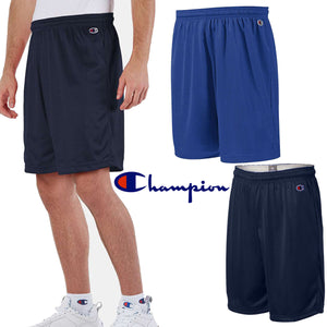 Champion Mens Athletic Poly Mesh Gym Workout 9" InseamNavy Size Large NEW!