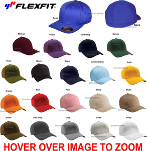 Flexfit Baseball Hat 6277 Structured Twill Fitted Sport Cap Wooly Size S/M L/XL S/M 6 3/4 - 7 1/4 / Khaki