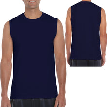 Load image into Gallery viewer, Gildan 100% Cotton Sleeveless Tee Mens Sleeveless MuscleTank Solid Blank Workout