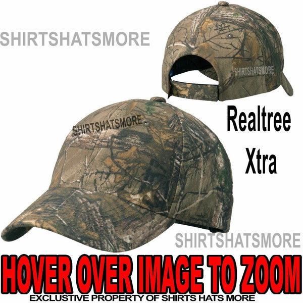 Garment Washed Camo Baseball Cap Hunting Hat Camouflage Realtree Xtra OSFM NEW