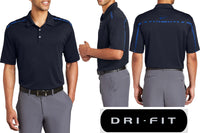 Nike Dri-FIT Graphic Polo Navy/Signal Blue Size XL New with Tags SALE! MSRP $68