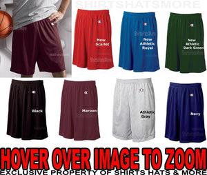 Champion Mens Shorts Poly Mesh 9" inseam Basketball Gym Workout S-3XL 8731 NEW