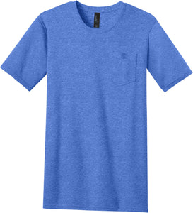 BIG MENS Heather Crew Neck T-Shirt with POCKET Tee Size XL, 2XL, 3XL, 4XL NEW