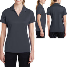Load image into Gallery viewer, Ladies MICRO MESH Polo Shirt Moisture Wicking Dri Fit Tagless XS-XL 2XL 3XL 4XL