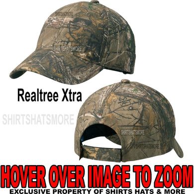 Men's Realtree Xtra Camo Hat Baseball Cap Hunting Adjustable NEW