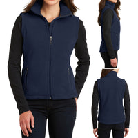 Ladies Plus Size Polar Fleece Vest Zipper Pockets Warm Womens Jacket XL 2X 3X 4X