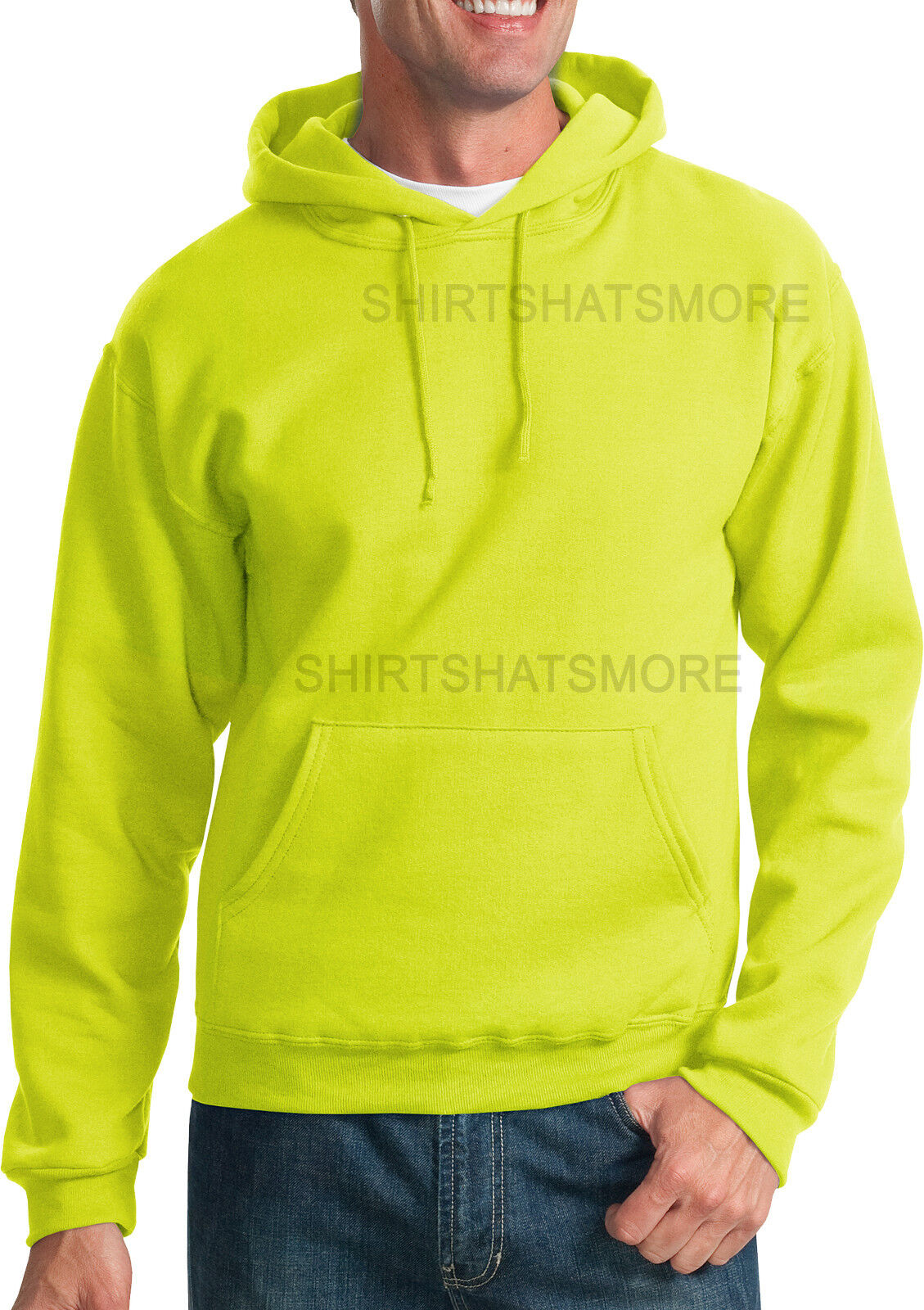 Safety Green Yellow Hoodie Sweatshirt S M L XL 2XL 3XL High Visibility ANSI NEW