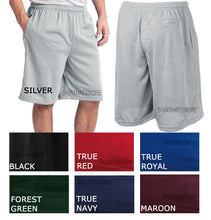 Load image into Gallery viewer, Mens Tough Mesh Shorts Gym Athletic Work Out Exercise with 3 POCKETS Sizes S-4XL