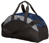 Color Block Medium Duffel Contrast Gym Bag Work Out Locker Tote Carry On Travel