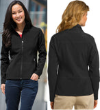 Ladies P.A. Core Authority Soft Shell Jacket BLACK Fleece Lined Womens S-4XL