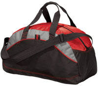 Color Block Medium Duffel Contrast Gym Bag Work Out Locker Tote Carry On Travel