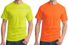 Load image into Gallery viewer, MENS T-Shirt Safety Yellow Green Orange Neon High Visibility S-5XL Jerzees NEW