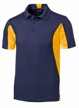 Load image into Gallery viewer, BIG Mens Polo Shirt Moisture Wicking DriFit Snag Resist Color Block XL 2X 3X 4X